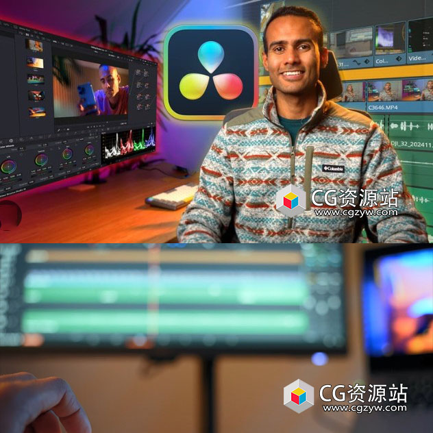 DR达芬奇19基础入门全面视频大师班教程+中英文字幕 DaVinci Resolve 19 Mastercalss