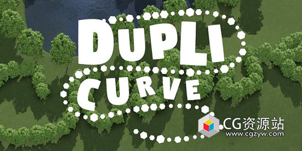 Blender路径模型分布排列插件 Dupli-Curve v3.6.0