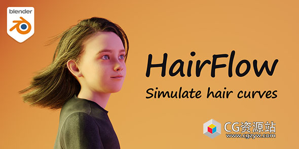 Blender全新毛发系统动画插件 Hairflow V1.2.2