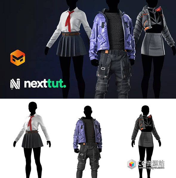 Marvelous Designer 3D服装设计完全入门指南视频MD教程+中英文字幕