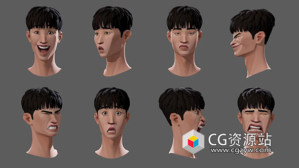 Maya角色绑定人物3D模型 Mireuk – character rig for maya