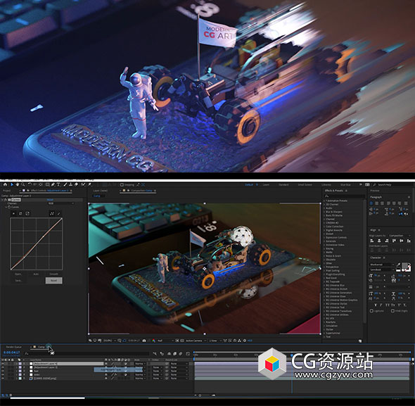 Blender/AE三维元素实拍场景合成教程+中英文字幕-图片1