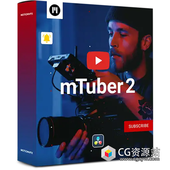 达芬奇插件-61组网络社交媒体视频排版订阅关注logo头像预设包 mTuber 2-图片1