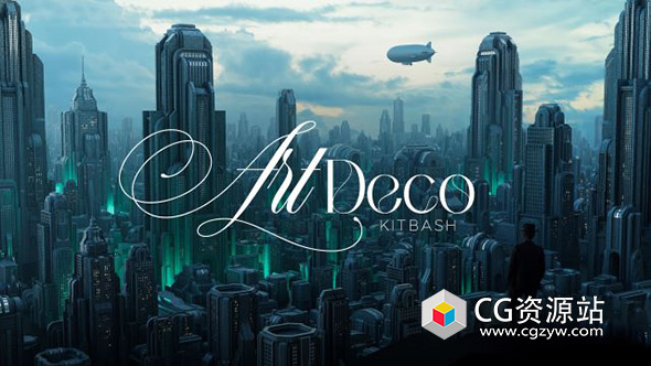 Blender/FBX/OBJ未来城市建筑3D模型资产 City Kitbash