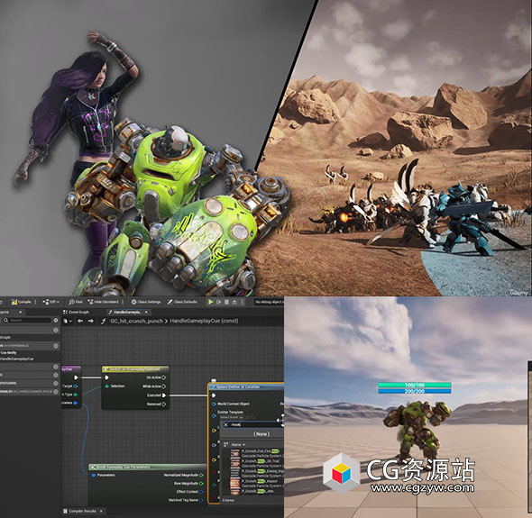 Unreal多人在线战术竞技MOBA手游开发完整制作流程视频UE5教程+中英文字幕