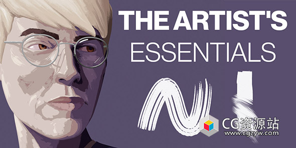 Blender纹理画笔艺术笔刷资产预设 The Artist’s Essentials – Texture Paint Brushes