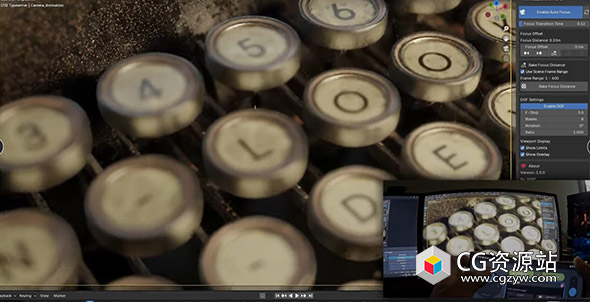 Blender自动对焦相机插件 Blender Auto Focus Camera v1.0.0 Beta