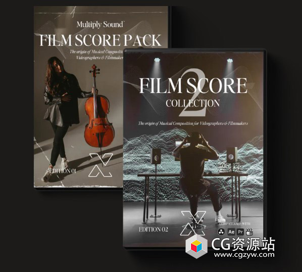 2000+电影配乐包背景声音设计编曲视频剪辑转场无损音效 Film Score Bundle V1+V2