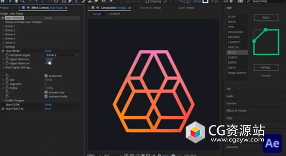 线条图形动画生成器AE脚本 GoodBoy Ninja Shpr V1.51+使用教程