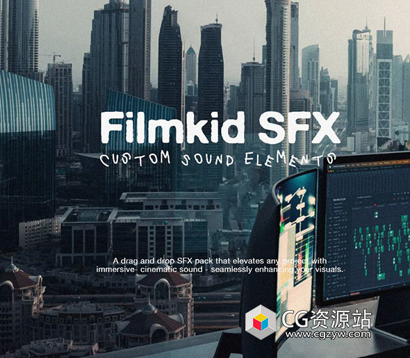 50个热门节奏感呼啸上升电影短片转场过渡音效 Sam Kolder – Filmkid SFX Bundle