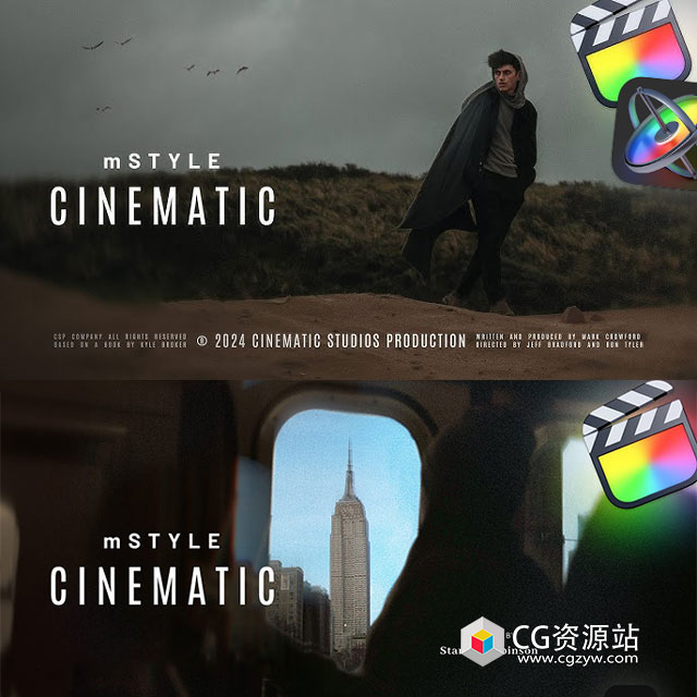 达芬奇+FCPX插件-视频叠加特效转场文字标题字幕动画预设 mStyle Cinematic-图片1