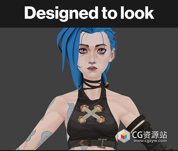 Blender游戏角色人物绑定3D模型 Recreating Arcane – Asset Pack-图片1