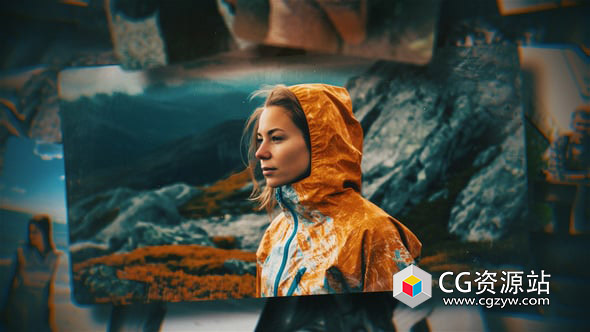 AE模板-旅行婚礼美好回忆照片相册展示片头 Photo Slideshow