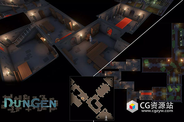 Unity生成地牢布局关卡工具 DunGen v2.18.9