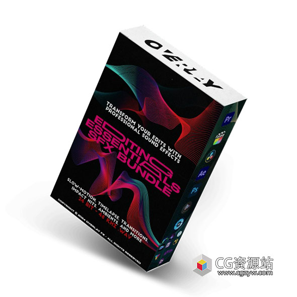 200个模拟环境冲击复古胶片转场后期剪辑必备音效 OverlayFX Editing Essentials SFX Bundle
