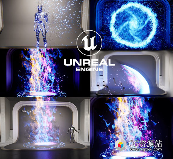 使用Niagara在UE5中逐步创建令人惊叹游戏级VFX特效视频教程+中英文字幕