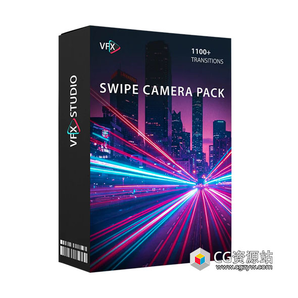1100+ 城市/森林/夜晚隧道/超快速相机滑动慢快门曝光灯光轨迹穿梭转场过渡视频素材 1100+ Swipe Camera Transitions Pack-图片1