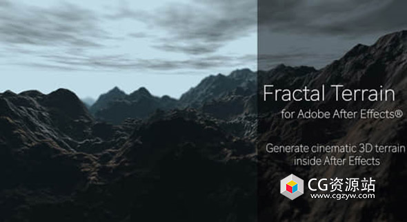 AE插件-三维地形生成插件 Fractal Terrain V1.0.1 Win/Mac + 使用教程