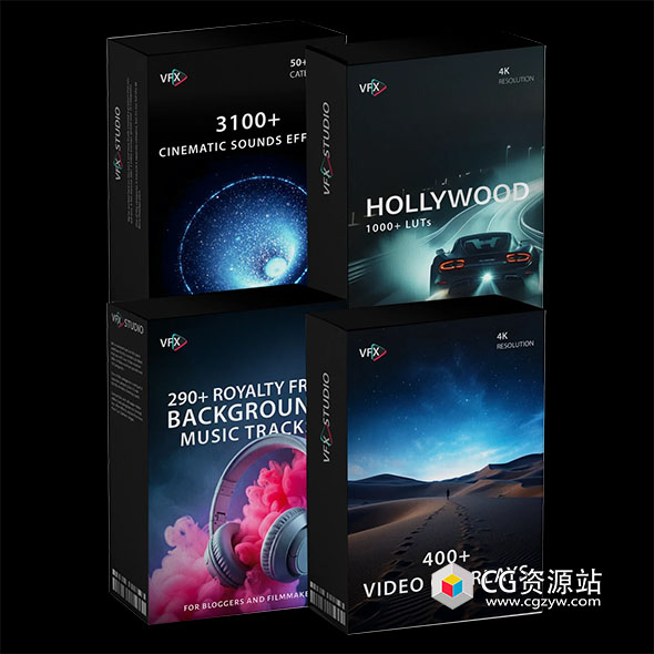 4700+电影后期必备视频制作剪辑调色音效视频叠加素材合集4700+ Products: Essential Filmmakers Bundle-图片1