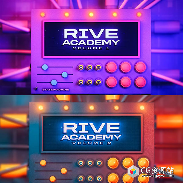 中文字幕-Rive UI交互式动画新手入门基础进阶教程两套 Rive Academy: Volume 1&2-图片1