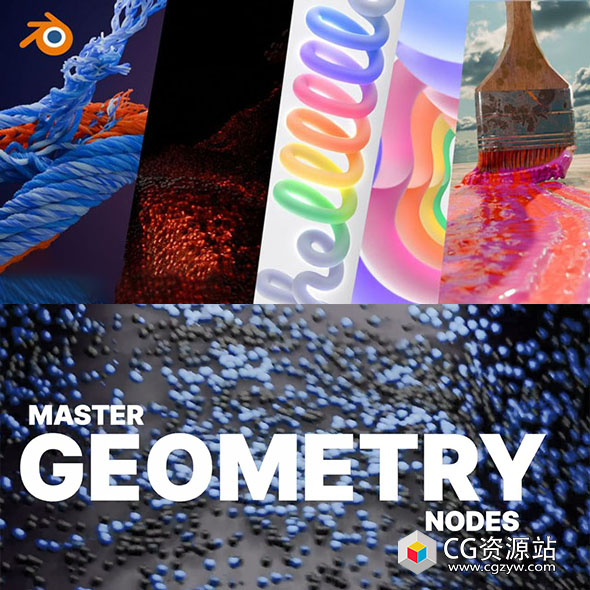 中文字幕-Blender几何节点视觉特效制作全面介绍基础教程