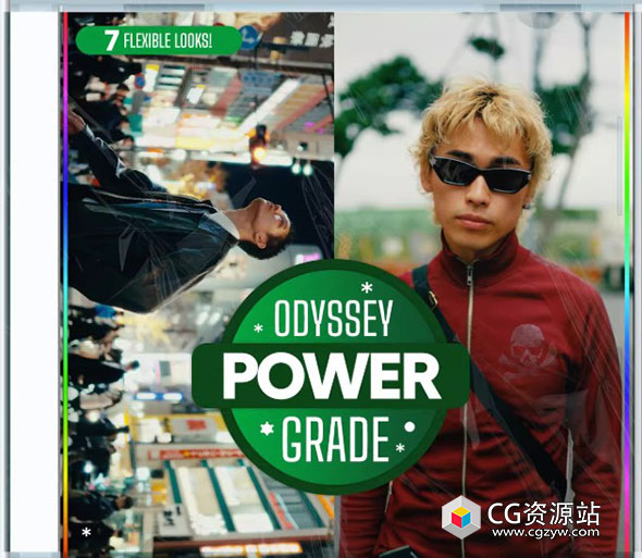 达芬奇电影美学短片MV旅拍纪录片调色节点预设+LUT+中文字幕教程  Gakuyen – Odyssey Powergrade-图片1