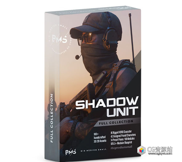 Blender/FBX/OBJ/UE特种作战人物角色3D模型 Shadow Unit-BMS-图片1