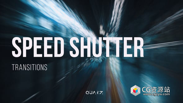 AE模板-炫酷高速镜头快门转场特效和音效 Speed Shutter Transitions