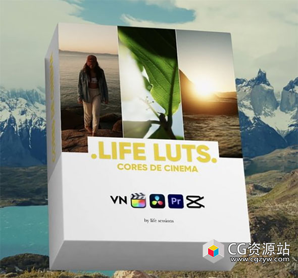 6种创意电影质感LOG灰片转换LUT视频调色预设 Lifesessions – Cinema Life Luts-图片1