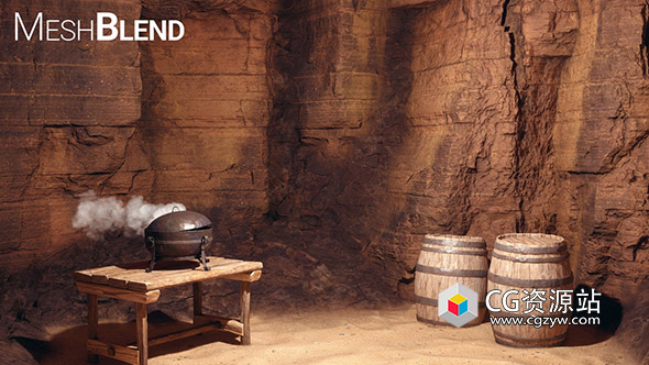 Unreal场景无缝融合插件 MeshBlend v2.1 UE5.5-5.7