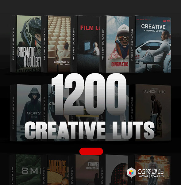 1200+创意电影级调色LUTs大师套装 Presetcurator Creative Cinematic LUTs Master Bundle-图片1