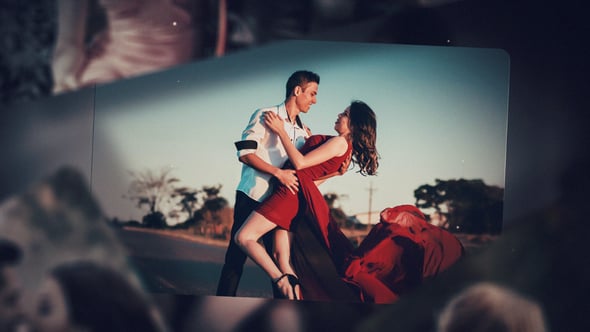 AE+PR模板-照片幻灯片美好回忆照片相册展示片头+背景音乐 Photo Slideshow