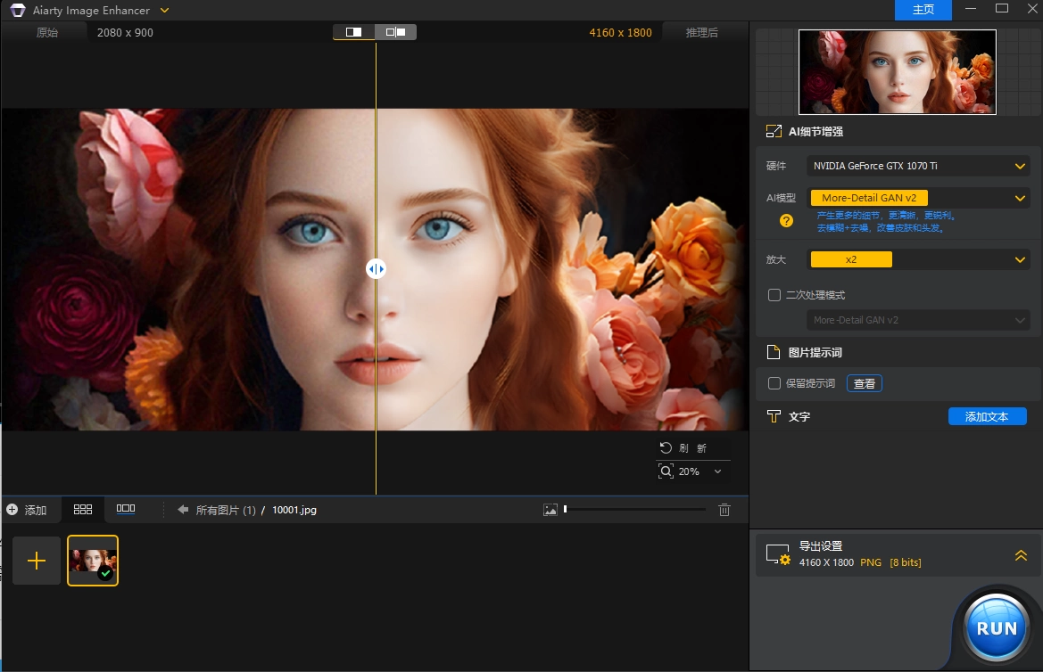 AI人工智能图像增强无损放大软件 Aiarty Image Enhancer v3.12 Win/Mac中文版-图片2