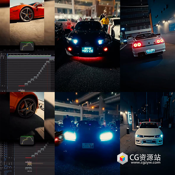 AE+达芬奇大师课程-商业级汽车视频拍摄运镜剪辑特效调色基础到专业全流程+中文字幕-图片1