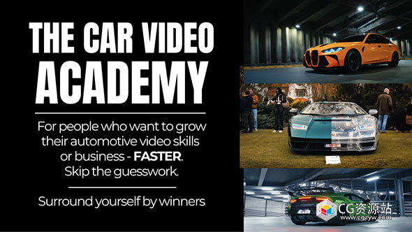 中英文字幕-汽车宣传视频前后期拍摄剪辑教程+达芬奇节点调色预设 TheCarVideo Academy