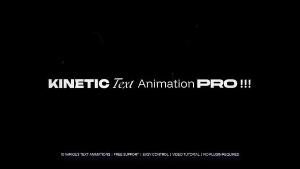 PR模板-10组动态文字标题排版动画 Kinetic Typography Pro