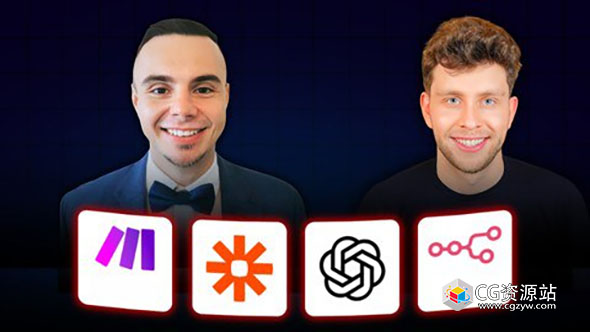 使用n8n/Zapier/Make和Agents Builder构建AI工作流、AI代理和真正的自动化流程+中文字幕