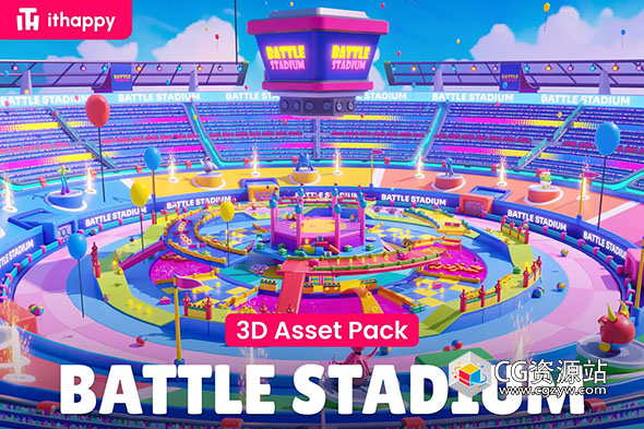 Unity战斗竞技场低多边形3D模型包Battle Stadium – Low Poly 3D Models Pack v1.1