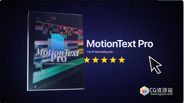 达芬奇插件-文字动画特效包 MotionText Pro V1