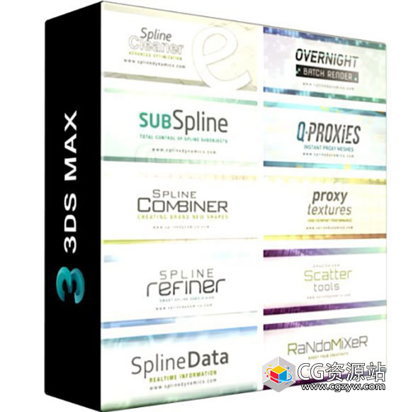 3DS Max动画建模批量处理插件合集 SplineDynamics Pack