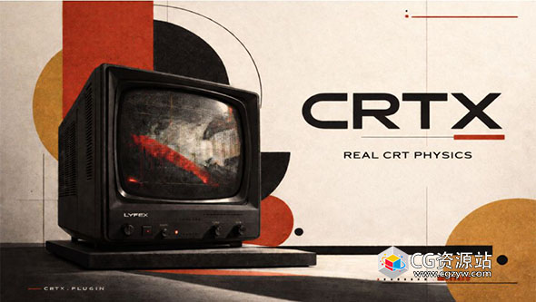 CRTX V1.2.0 复古老电视信号故障AE插件Win + 中文字幕教程