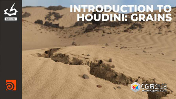 中文字幕-流沙坑粒子模拟特效Houdini教程 Introduction to Houdini Grains