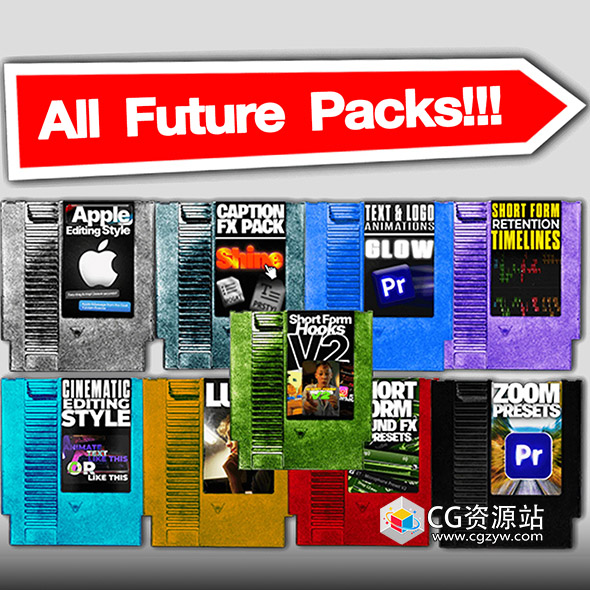 INS竖屏热门短片制作PR模板文本动画LUT音效+练习素材 Sparvol – All Pack + Course-图片1
