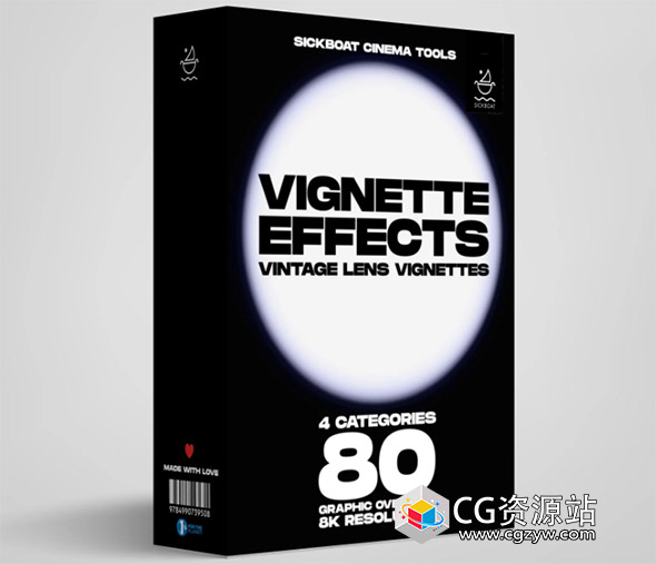 Sickboat – 暗角效果：80种复古镜头暗角鱼眼效果JPG图片包 (8K) Vignette Effects-图片1